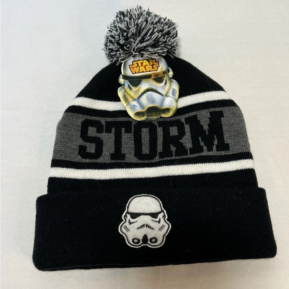 Disney Black and White Beanie with Pom-Pom brand new